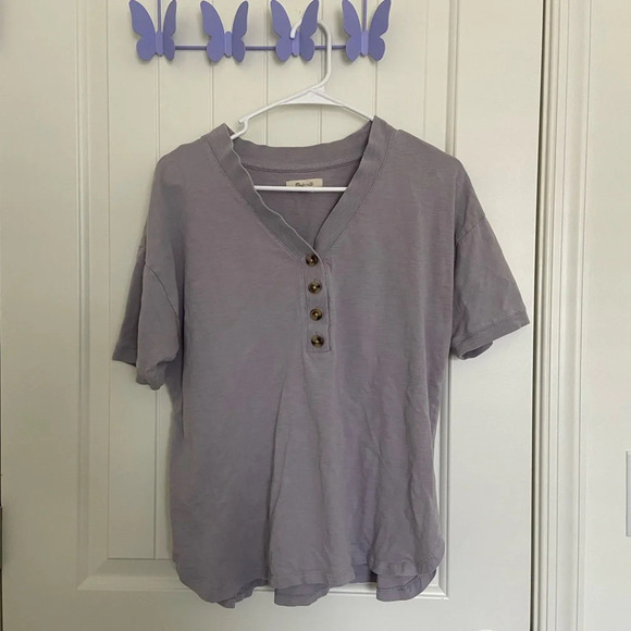 Madewell women’s quarter‎ button tshirt — small - Picture 1 of 4